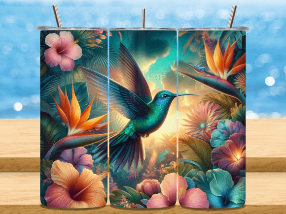 Download Tropical Hummingbird Bird Tumbler Wrap - Bird tumbler wrap Collection