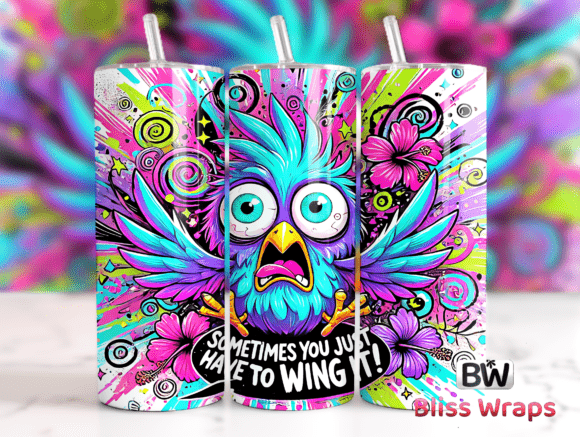Download Sarcastic Funny Bird Tumbler Wrap Png - Premium Resources