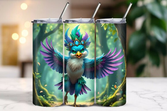 Download Vibrant Feathered Christmas Bird Tumbler Wrap - Bird tumbler wrap Collection