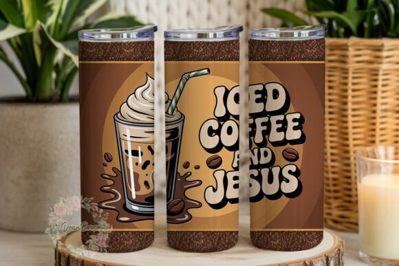Download Coffee and Jesus Glitter Tumbler Wrap - Premium Resources