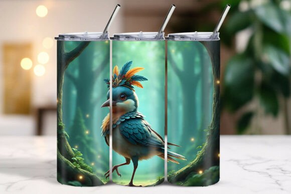 Download Christmas Vibrant Feathered Bird Tumbler Wrap - Bird tumbler wrap Collection