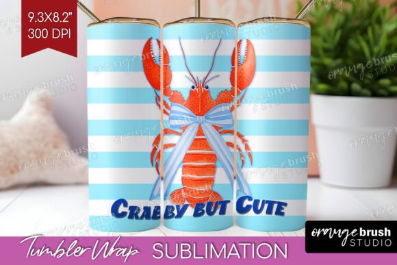 Download Lobster Nautical Tumbler Wrap PNG - Premium Resources